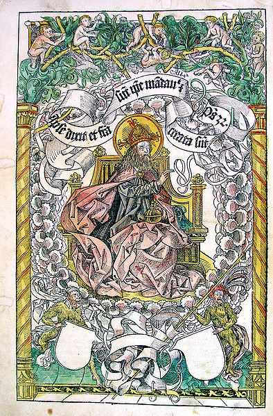 Нюрнбергская хроника. Инкунабула изд. 1493 года.